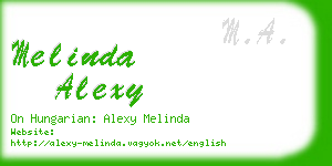 melinda alexy business card